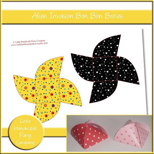 Alien Invasion Bon Bon Boxes - The Printable Craft Shop