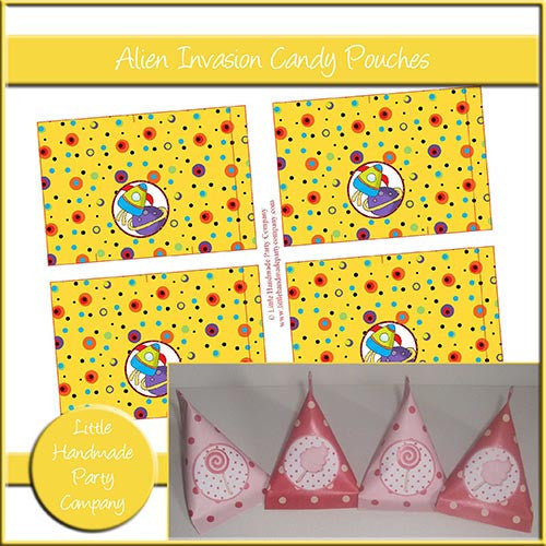 Alien Invasion Candy Pouches - The Printable Craft Shop