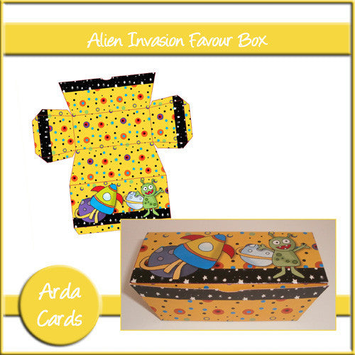 Alien Invasion Favour Box - The Printable Craft Shop