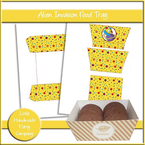 Alien Invasion Food Tray - The Printable Craft Shop