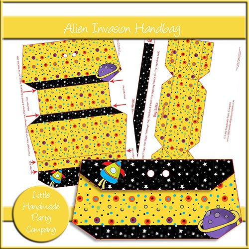 Alien Invasion Handbag - The Printable Craft Shop