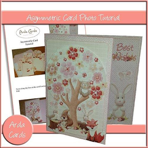 Asymmetric Card Photo Tutorial - The Printable Craft Shop