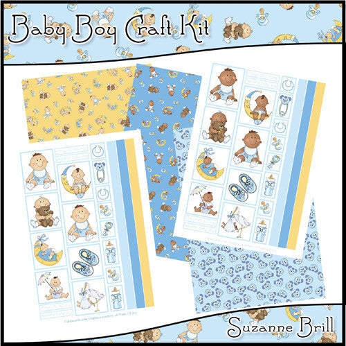 Baby Boy Craft Kit - The Printable Craft Shop