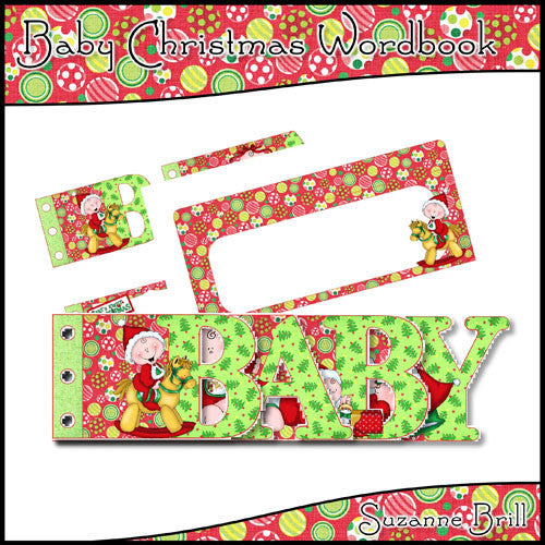 Baby Christmas Wordbook - The Printable Craft Shop