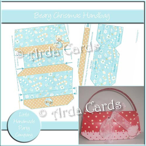 Beary Christmas Handbag - The Printable Craft Shop
