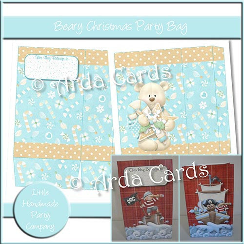 Beary Christmas Party Bag - The Printable Craft Shop