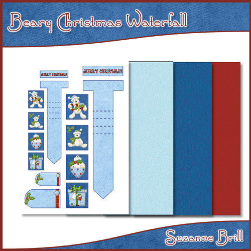 Beary Christmas Waterfall - The Printable Craft Shop