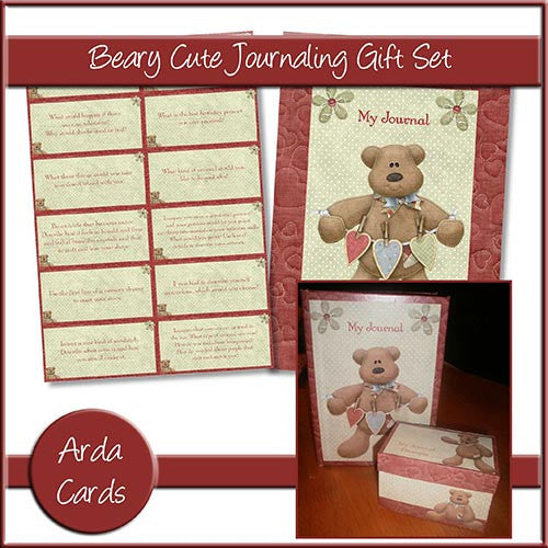 Beary Cute Journaling Gift Set - The Printable Craft Shop
