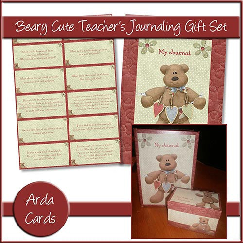 Beary Cute Teacher's Journaling Gift Set - The Printable Craft Shop