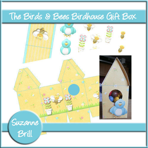 The Birds & The Bees Birdhouse Gift Box - The Printable Craft Shop