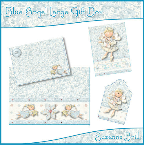 Blue Angel Large Gift Box - The Printable Craft Shop