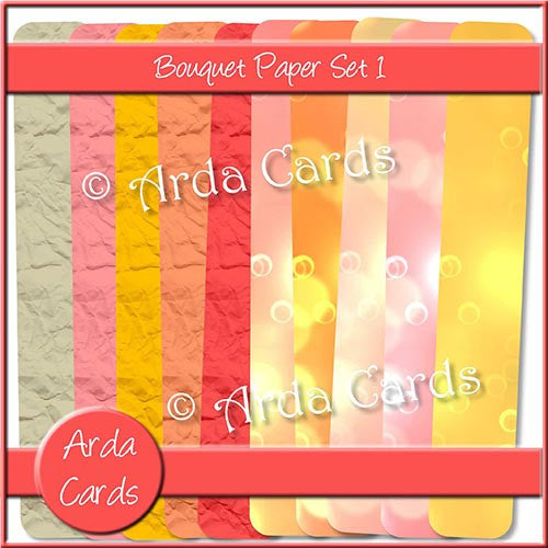 Bouquet Papers Set 1 - The Printable Craft Shop