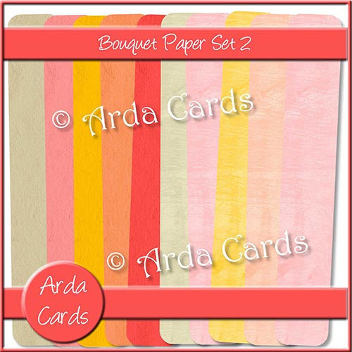 Bouquet Papers Set 2 - The Printable Craft Shop