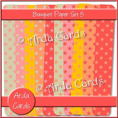 Bouquet Papers Set 5 - The Printable Craft Shop