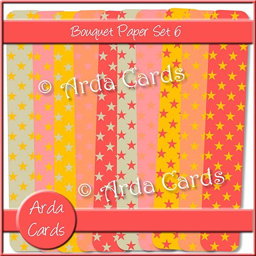 Bouquet Papers Set 6 - The Printable Craft Shop