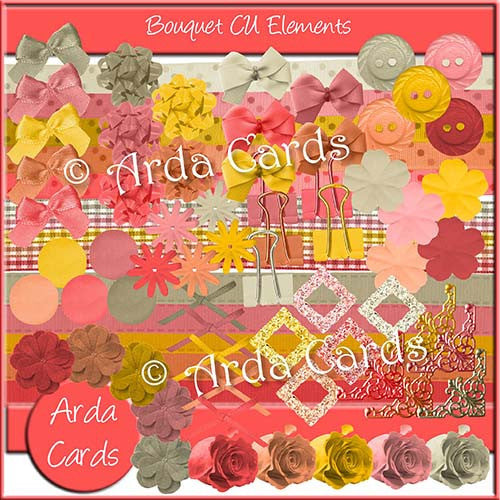 Bouquet CU Elements - The Printable Craft Shop
