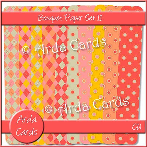 Bouquet Papers Set 11 - The Printable Craft Shop