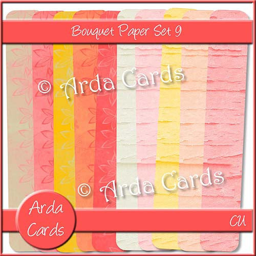 Bouquet Papers Set 9 - The Printable Craft Shop