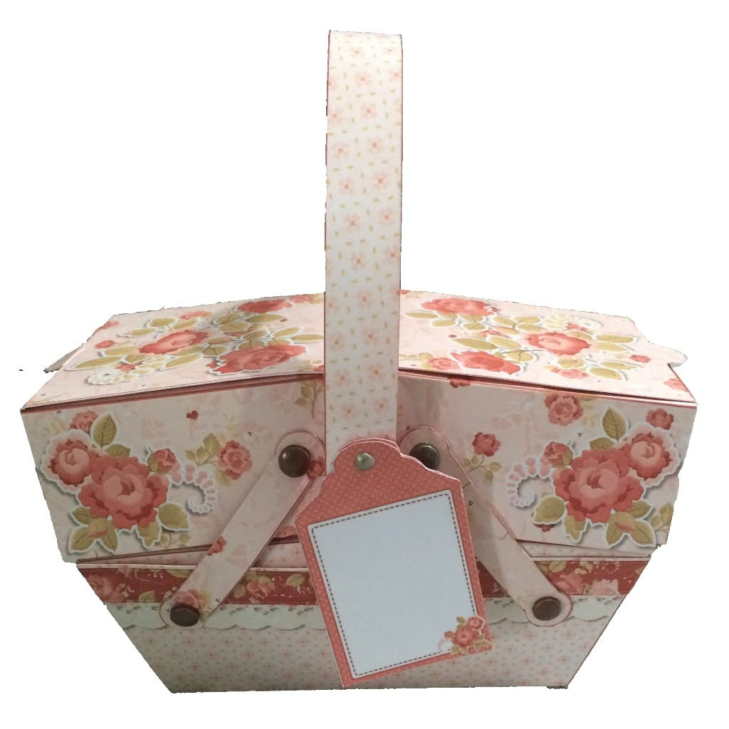 Printable Cantilever Picnic Hamper Style Box