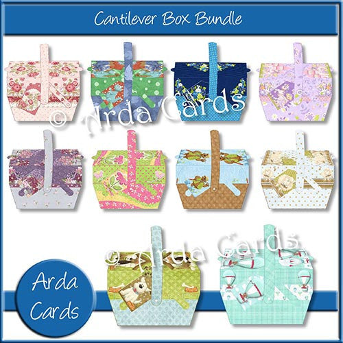 Cantilever Box Bundle - The Printable Craft Shop - 1