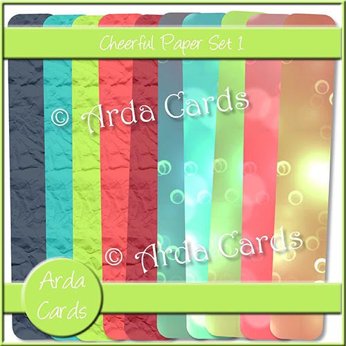 Cheerful Papers Set 1 - The Printable Craft Shop
