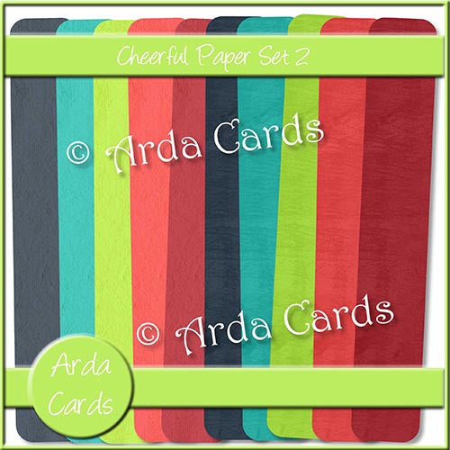 Cheerful Papers Set 2 - The Printable Craft Shop