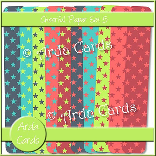 Cheerful Papers Set 5 - The Printable Craft Shop