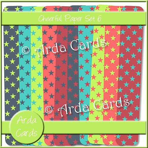 Cheerful Papers Set 6 - The Printable Craft Shop
