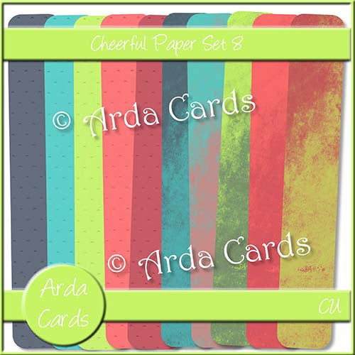 Cheerful Papers Set 8 - The Printable Craft Shop