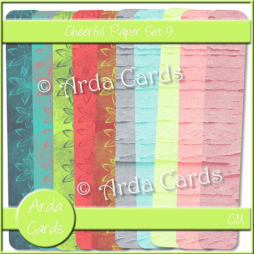 Cheerful Papers Set 9 - The Printable Craft Shop