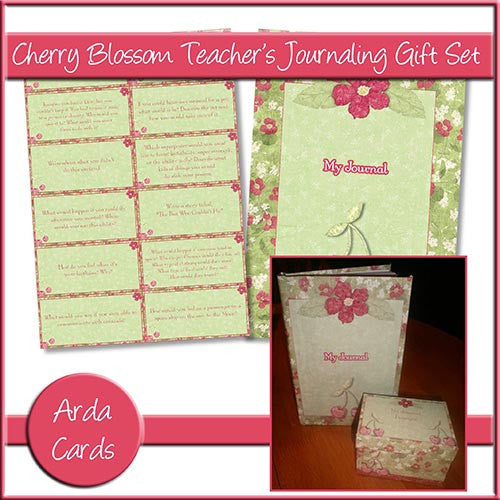 Cherry Blossom Teacher's Journaling Gift Set - The Printable Craft Shop
