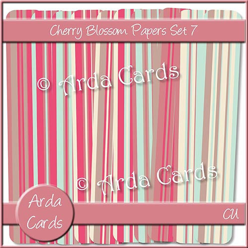 Cherry Blossom Papers Set 7 - The Printable Craft Shop