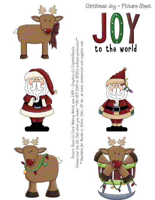 Christmas Joy Printable Sheet - The Printable Craft Shop