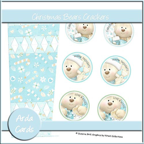 Christmas Bears Crackers - The Printable Craft Shop