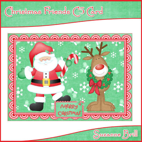 Christmas Friends C5 Card - The Printable Craft Shop