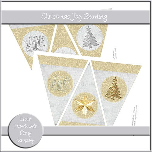 Christmas Joy Bunting - The Printable Craft Shop