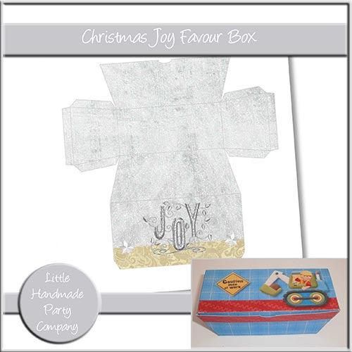Christmas Joy Favour Box - The Printable Craft Shop