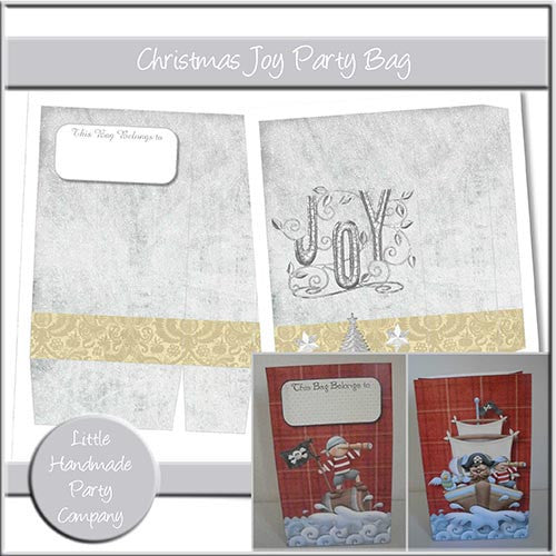 Christmas Joy Party Bag - The Printable Craft Shop