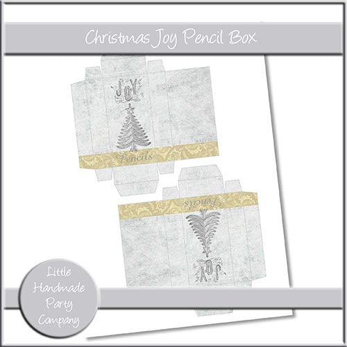 Christmas Joy Pencil Box - The Printable Craft Shop