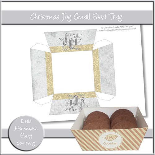 Christmas Joy Small Food Tray - The Printable Craft Shop
