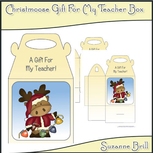 Christmoose Gift For My Teacher Box - The Printable Craft Shop