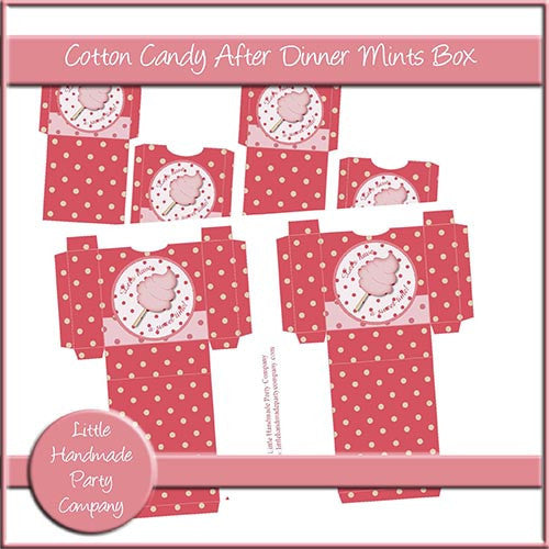 Cotton Candy After Dinner Mints Boxes & Wraps - The Printable Craft Shop