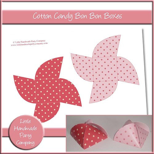Cotton Candy Bon Bon Boxes - The Printable Craft Shop