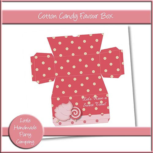 Cotton Candy Favour Box - The Printable Craft Shop