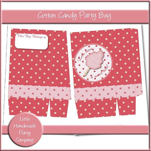 Cotton Candy Party Bag - The Printable Craft Shop