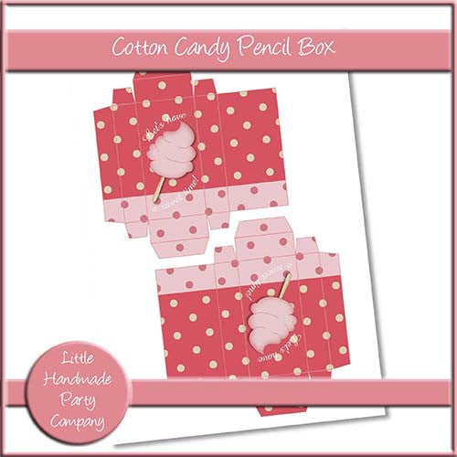 Cotton Candy Pencil Box - The Printable Craft Shop