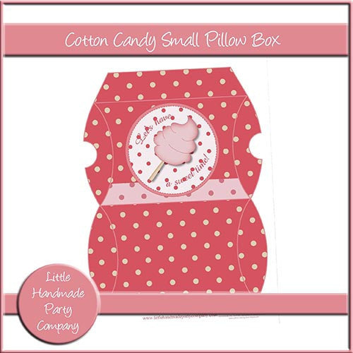 Cotton Candy Small Pillow Boxes - The Printable Craft Shop