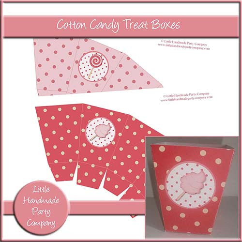 Cotton Candy Treat Box - The Printable Craft Shop