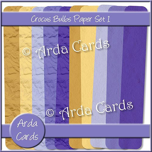 Crocus Bulbs Papers Set 1 - The Printable Craft Shop