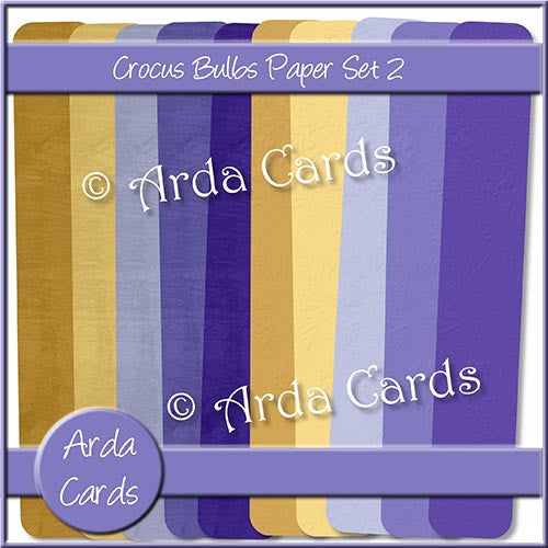 Crocus Bulbs Papers Set 2 - The Printable Craft Shop